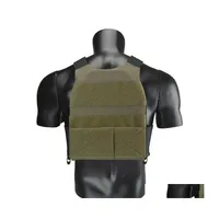 Tactical Vests Delustered FCSK 2.0 로우 프로파일 플레이트 캐리어 Ranger Green Green Airsoft CQB CQC Outdoor Wargame Hunting Vest TWVT15 DROP DHLFU
