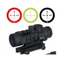 Hunting Scopes Airsoft Tactical Optic Rifle Scope Burris Ar332 3X Prism Red Dot Sight With Ballistic Cq Reticle For Shooting Drop De Dhq6R