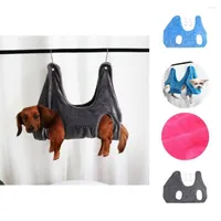 Dog Apparel Durable Portable Pet Hammock Grooming Fabric Hanging Holes