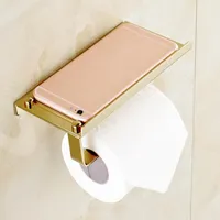 Toilet Paper Holders Stainless Steel Hardware Cell Phone Holder Towel Roll Tissue Rack Shelf For Kitchen Bathroom Tools Cocina Accesorio