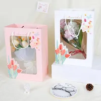 Gift Wrap Window Opening Handbag Display Package Flower Wedding Party Christmas Valentine's Day Birthday Decoration