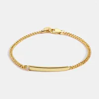 Charm Bracelets Adjustable Copper For Women Brass 14k Gold Plating Bar Simple Classice Jewelry Gift Wholesale 20cm 10pcs lot