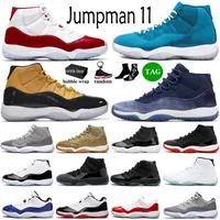 25e anniversaire 11 Hommes Chaussures de basket-Jumpman Bred Low Concord UNC 11s chapeau et robe Légende Bleu Hommes Femmes sport Chaussures de sport