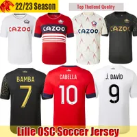 Lille Osc Soccer Jerseys David 2022 2023 Fonte Bayo Bamba Ismaily Football Shirt 22 23 Losc Fourth 4th Cabella T.weah Angel Maillots de Foot Ounas Andre Mens Jersey