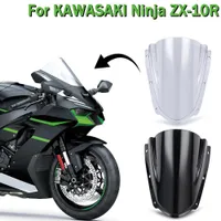 Motocicleta ZX10R Windshield Windscreen Defletor de vento duplo para Kawasaki Ninja ZX 10R 10RR ZX10RR ZX-10R 2021 2022 0203