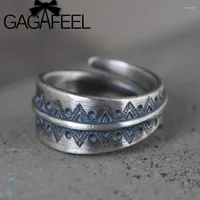 Cluster Rings GAGAFEEL 925 Silver Fashion Hip Hop Rock Unisex Finger Ring Punk Snake Open For Women Men Creative Fine Jewelry