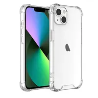 Soft Transparent Clear Acrylic TPU Mobile Phone Case For iPhone 14 13 12 11 Pro XS Max XR 7 8 Plus SE 2022