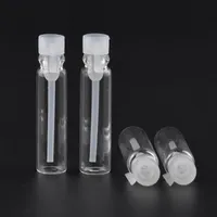 Perfume Bottle 100 PCS 123 ML Empty Mini Glass Perfume Small Sample Vials Perfume Bottle Laboratory Liquid Fragrance Test Tube Trial Bottle 230203