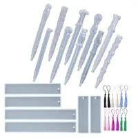 Baking Tools Silicone Molds For Resin Epoxy With 10Pcs Pen 6Pcs Bookmark DIY Crafts Gifts