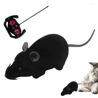 Cat Toys Electronic Mouse Toy Remote Control Realistic Electric Interactive Auto-rotating