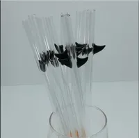 Glass Smoking Pipe Water Hookah Classic black beard glass straw
