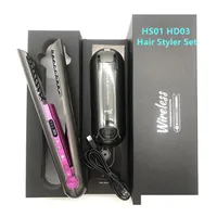 Curling Irons Professional 2 In 1 Usb Rechargeable Hair Straighteners No Fan Dryer 8 Heads Mtifunction Hairs Curler Salon Home Style Dhjwo