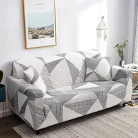 Stoelbedekkingen HouseMife elastische bank voor woonkamer funda bank couch cover Protector 1234Seater geometrische slipcovers 230204