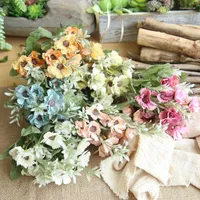 Decorative Flowers Artificial Flower Daisy Bouquet Silk Milan Decor Table Home Garden DIY Wedding Wall