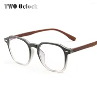 Sunglasses Frames TWO Oclock Vintage Eyeglasses Frame Men Anti Blue Light Glasses Women Computer Goggles Reflective 0 Diopter Male