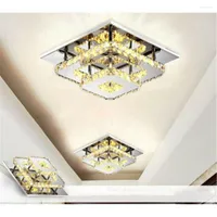 Deckenleuchten moderne KristalllED-Kronleuchter Flush-Lampe für Wohnzimmer Schlafzimmer Innenhäuser AC95-260V