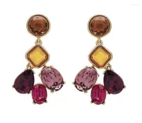 Necklace Earrings Set CSxjd 2023 Vintage Design Luxury Jewelry Crystal Ear Clip Women