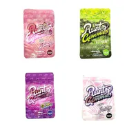 Sac Gummies White Runty Sac d'emballage Mylar comestibles vides Gommettes odribles en plastique en plastique Paquet d'enfant Lock