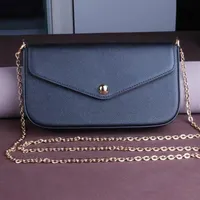 Whole chain purse chain shoulder bag for women evening Bag handbag presbyopic three piece set mini messenger bag card holder p324o