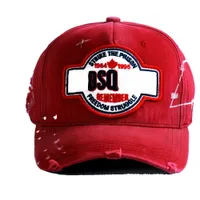 DSQ geborduurde eend tong cap dames zon hoed mode katoen heren honkbal cap buiten zon hoed trend
