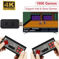 Portable Game Players Video Console Built in 1800 s 8 Bit Player Handheld Dual Wireless Controller pad HD AV TV Output 230204