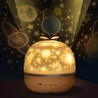 Table Lamps Music Projector Planetarium Night Light With BT Speaker Projection Universe Starry Sky Lamp Star Kids Baby Child Gift