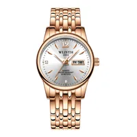 Ladies Quartz Wrist Watch Designer Ratio de vigilancia Montaje de pulsera de 25 mm de 25 mm de acero inoxidable Gold impermeable luminoso Montre Luxe Dhgates