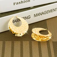 Stud Earrings Elegant Woman Girl Copper Exfoliation Shellhard African Middle East Gold Color Charm Earring Fashion Jewelry
