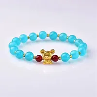 Strand Natural Stone Blue Amazonite Quartz Bracelet 8mm Beads Romantic Yoga Crystal Energy
