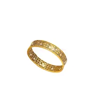 18K Gold Plated Top Sell Stainless Steel Bangle Bracelet Simple Crystal Designer Lucky Letter Women Wedding Bracelets Bangles Gift Jewelry S131