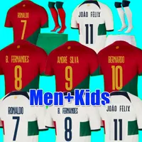 2022 soccer jerseys Portuguese Bruno FERNANDES DIOGO J. world cup Portuguesa Retro 2022 Joao Felix 22 23 Football shirt BERNARDO Portugieser Men Women Kids Kit