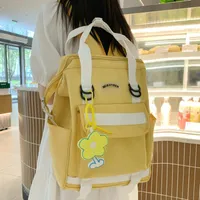 School Bags Japanese Kawaii Backpack Women Pendant For Girls Student Nylon Waterproof Large Capacity Travel Backpacks Laptop Bag