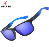 Sunglasses FELRES Men Polarized Sport Square Outdoor Driving Cycling Fishing UV400 Protection Glasses F8019