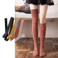 Women Socks Winter Warm Cotton Thick Terry Long Over Knee Thigh High The Stockings Ladies Girls