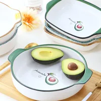 Plates Baking Pan Ceramic Oven Air Frying Special Dish House Creative Red Girl Heart Dishware Ins Wind Japanese Set