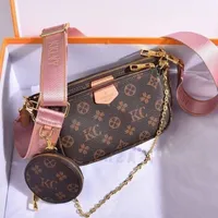 M44823 48813 3A Pochette bag Date code Luxury crossbody handbag favorite multi accessories wallet 3 pcs bags wallets Women designer purses shoulder bags 61276