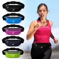 Outdoor Bags Wateproof Double Zipper Pocker Running Bag Fitness Waist Pack Mobile Phone Pouch Belt Fanny Sports Accessories