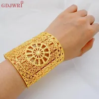 Bangle Luxury Dubai France Female Big Gold Color Bangles For Women Bride Bracelet African Arab Jewelry Middle East