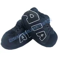qwertyui879 Slippers Unisex Pippen Warm Home Slippers Women Men One Size Fits Most 36-43 Winter Sliders Couple Big "AIR" Bedroom Floor Slippers Shoes 020523H