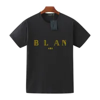 럭셔리 남성 디자이너 티셔츠 검은 빨간색 편지 인쇄 셔츠 짧은 소매 패션 브랜드 디자이너 탑 티 EUR 크기 XS-XXL