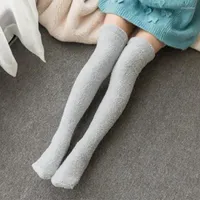Women Socks Winter Warm Striped Stockings Knee Cute High Over For Ladies Girls Long