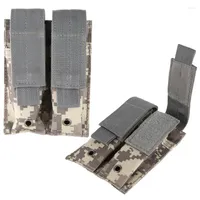 Outdoor Bags 600D 9MM Molle Nylon Tactical Dual Double Pistol Mag Magazine Pouch Close Holster Combat Military Hunting