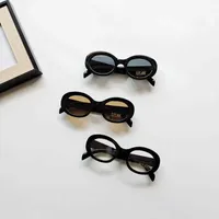Zonnebrillen verzamelbare nieuwe Koreaanse versie smal frame mode persoonlijkheid anti-ultraviolet reis kinderzonnebrillen klein