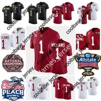 1  Williams Jersey Custom Alabama Crimson Tide Football White Golden Stitched Jerseys Final projections ahead of the first round NCAA
