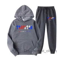 2023 Tracksuit Trapstar Brand Printed Designer Hoodie Sportswear Men's t Shirts 16 Colors Warm Two Pieces Set Loose Hoodies Sweatshirt Pants 91T49E