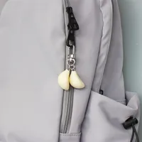 Decompression Toy Creative garlic keychain garlic pendant simulation food accessories funny gift