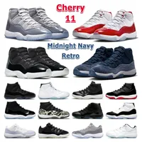 Jumpman retro 11 basketbalschoenen mannen vrouwen 11s cherry middernacht marine cool grijs 25e verjaardag