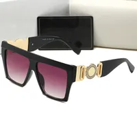 2023 ￓculos de sol de luxo letra de designer feminino masculino Goggle 4362 Eyewear s￪nior para mulheres ￓculos de ￳culos de moldura Vintage Metal Metal Sun com caixa