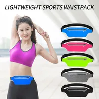 Outdoor Bags Ultra-thin Belt Running Waist Pack Case GYM Fitness Zipper Pocket Mobile Phone Bag Women Men Sports Accessories