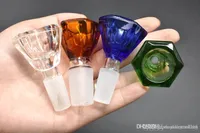 Bowl for Glass Bongs Funnel Bowls Pipes Thick slides bong smoking color piece heady wholesalers oil rigs pieces 14mm 18mm slide dab